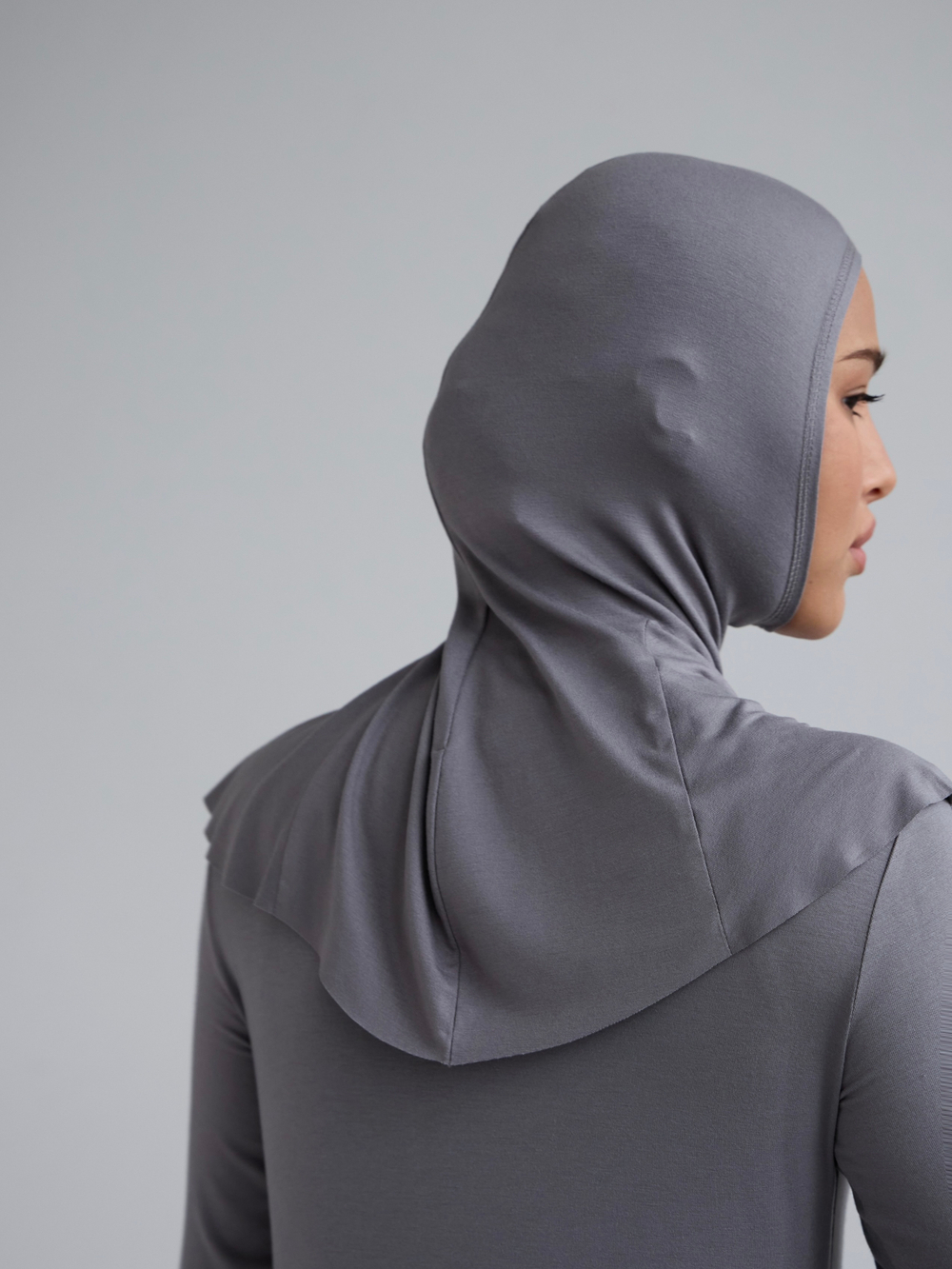 Балаклава утонченная без шва серая