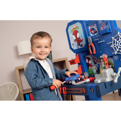 Детский верстак Smoby Bricolo Spidey 360742 с инструментами и 94 аксессуарами от 3 лет — фото 6