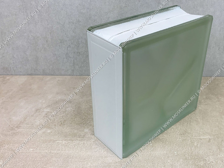 Торцевой элемент для стеклоблока, 187x72x4 - Молочный