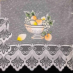 Занавеска "Ф. БАЛБИНА", цвет белый с ярким рисунком, Польша.