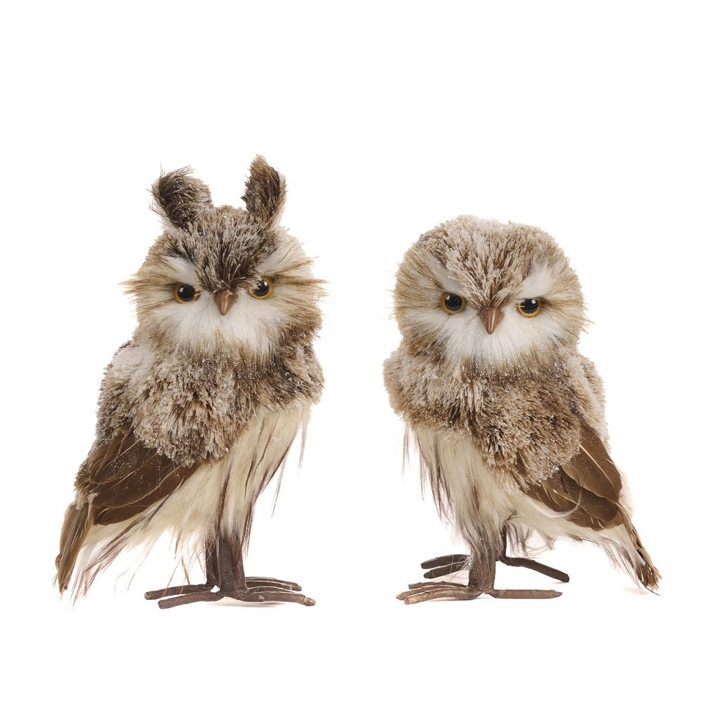 Сова коричневая 24 см [Арт. T 80036]