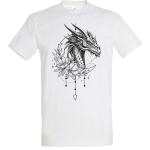Футболка с принтом «Дракон Среброкрылый», цвет белый, р-р 52