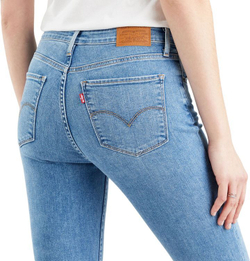 Джинсы Levis 721 Levi's Original HIGH RISE SKINNY DONT BE EXTRA голубой