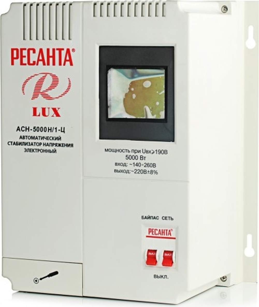 Стабилизатор напряжения Ресанта Lux АСН-5000 Н/1-Ц