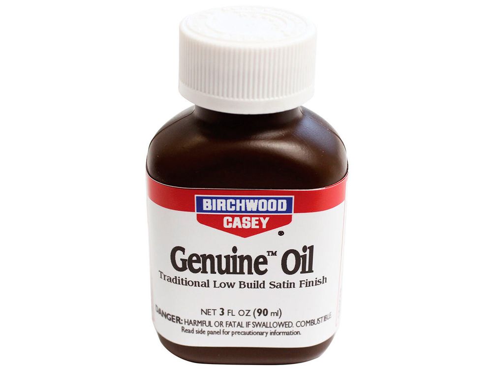 Birchwood Casey Genuine Oil Финишное покрытие для деревянных изделий, натуральный состав, сатин, 90мл