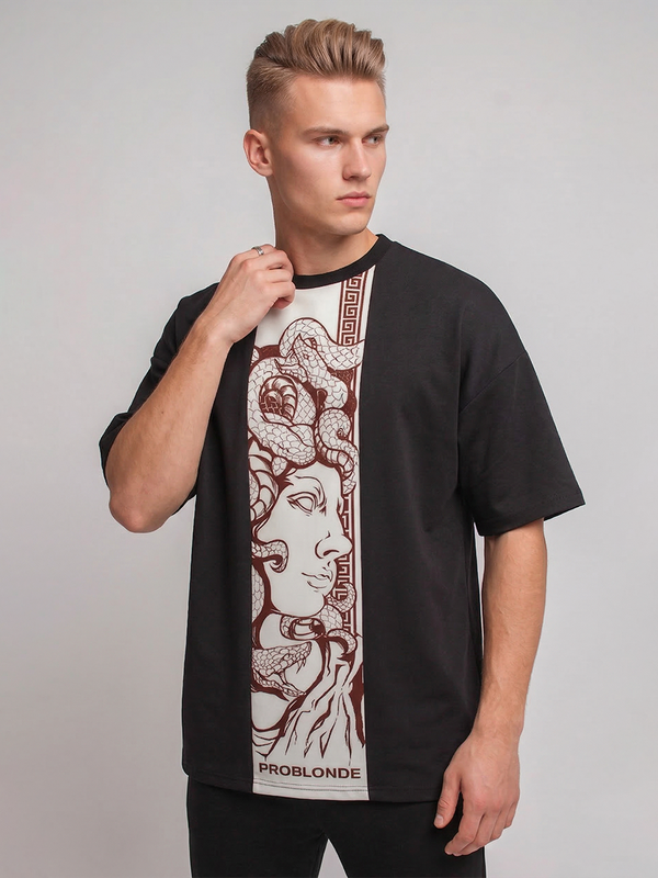 ФУТБОЛКА для парикмахеров НУМЕРО 1 мужская принт Медуза