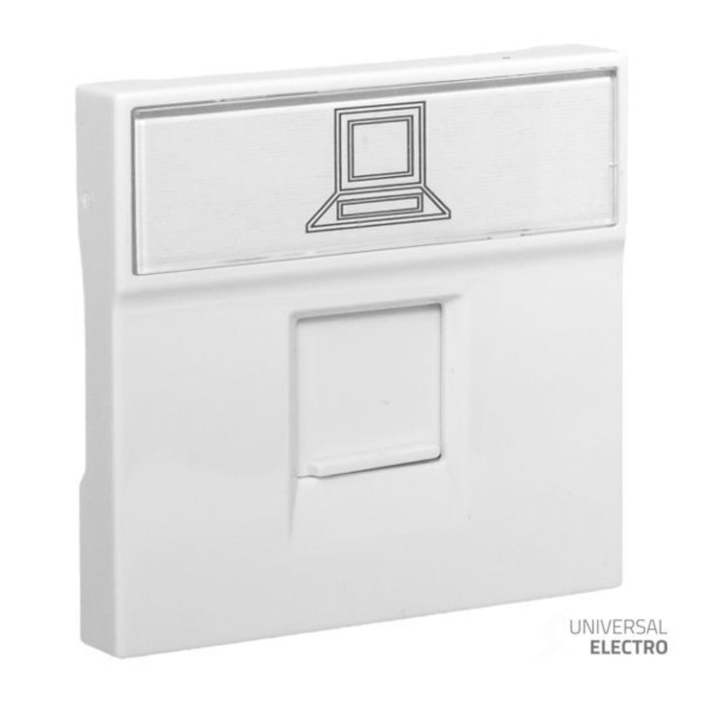 Розетка RJ45 кат, 5e, 2 модуля EKF