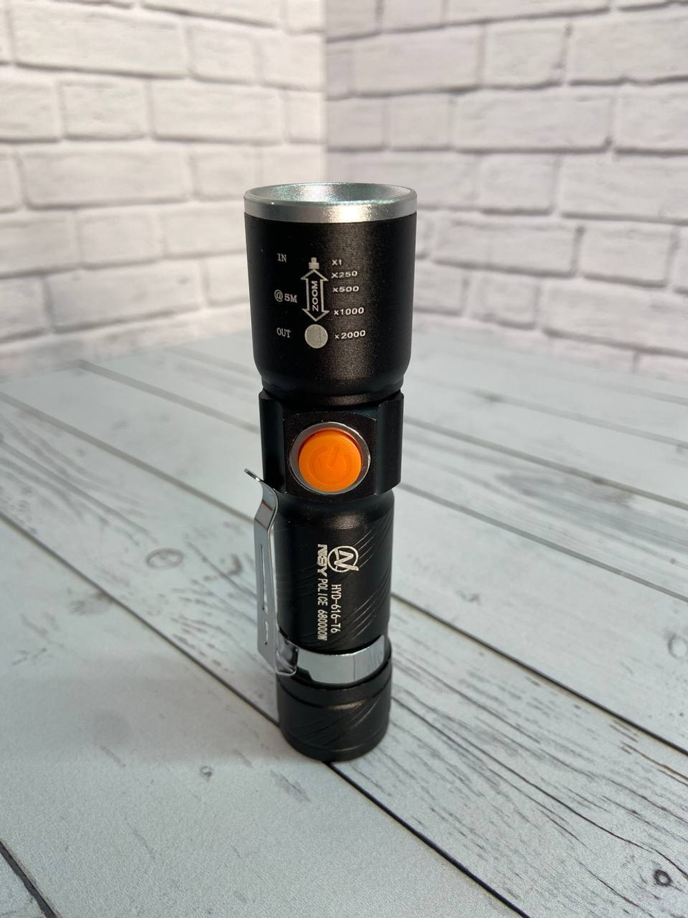 Ручной аккумуляторный USB фонарь 616-T6