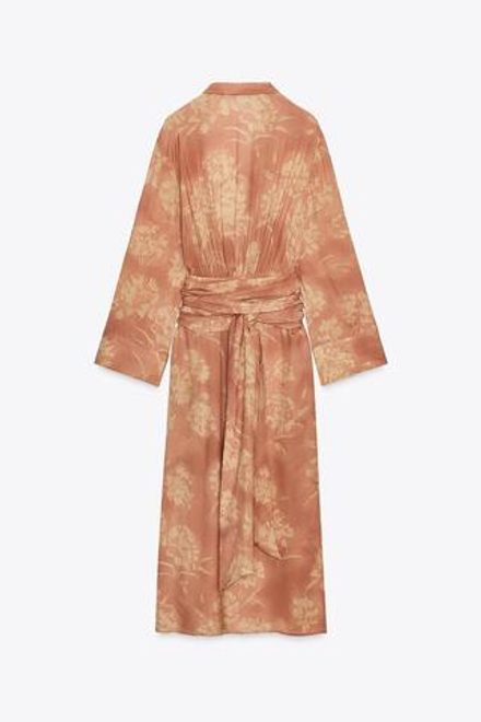 ZARA ПЛАТЬЕ С ЦВЕТОЧНЫМ ПРИНТОМ — ZW COLLECTION, РАЗНОЦВЕТНЫЙ