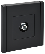 FORTE&PIANO Розетка TV проходная FP129 черный IEK