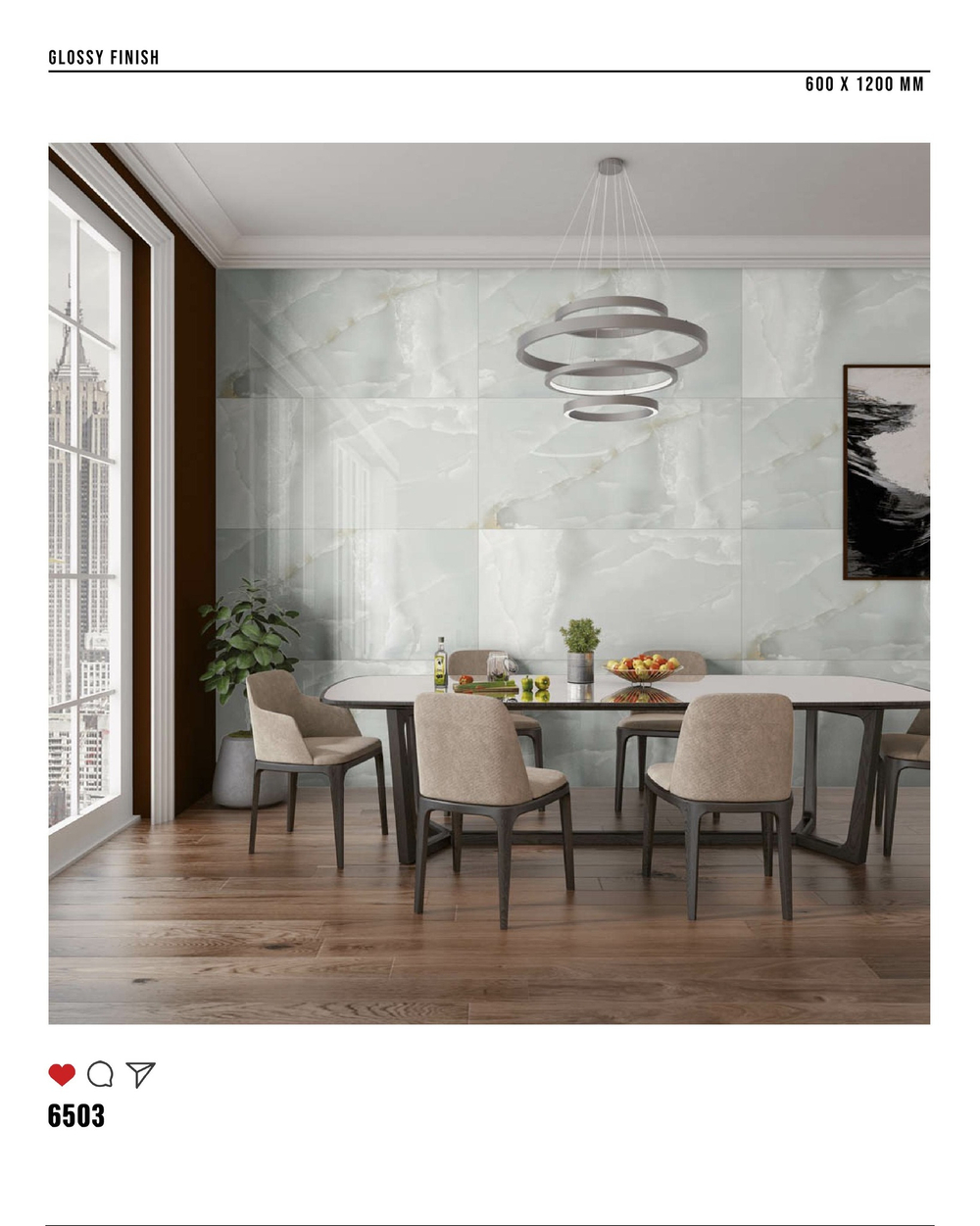 Керамогранит glossy №3 60х120, 6503