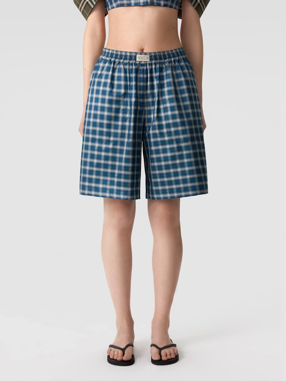 Шорты-бермуды унисекс из шелка OLA OLA