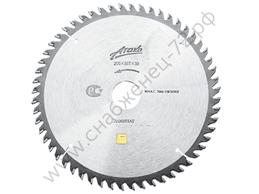 Пильный диск по ДСП и ламинату профи Атака 200*48T*32