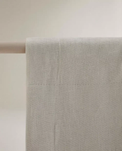 ZARA HOME ЛЬНЯНАЯ ШТОРА БЛЭКАУТ, БЕЛЫЙ