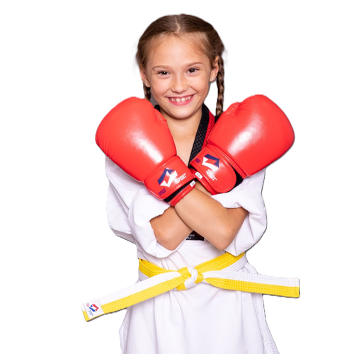 Пояс для тхэквондо ProfSport без вышивки бело-желтый