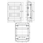 IEK TEKFOR Корпус пласт. ЩРН-П-24 IP41 бел. дверь