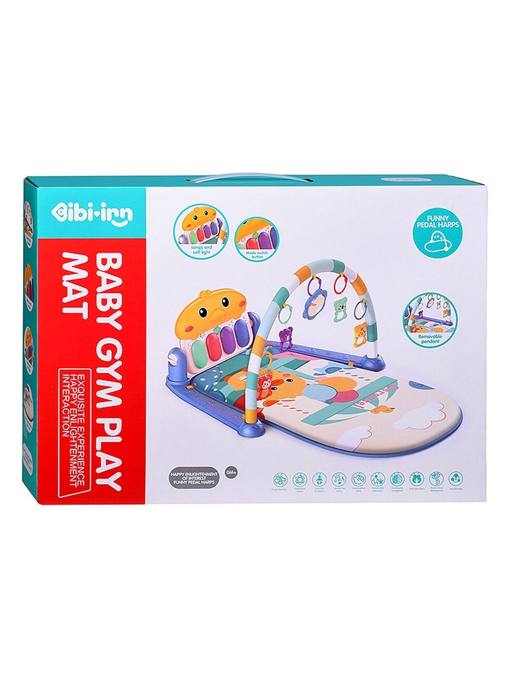 Коврик развивающий Забавный цыпленок со звуковым эффектом (698-93)