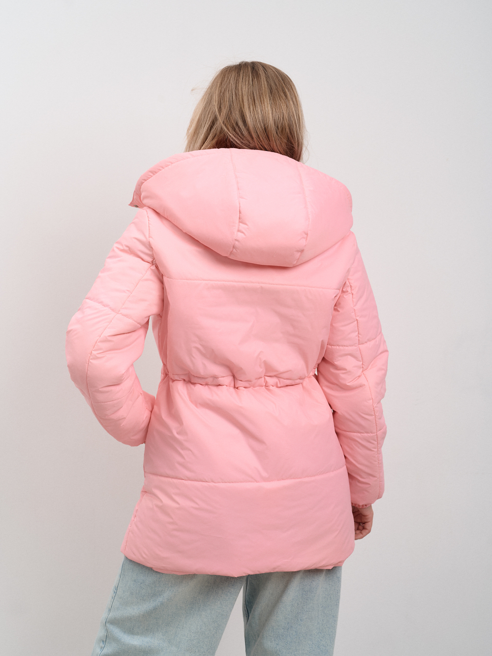 Парка женская демисезонная "Воздух" розовый