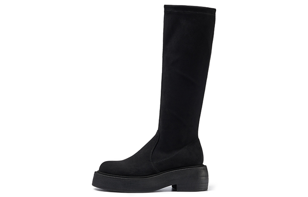 FED Suede Knee high Boots Women"s Black