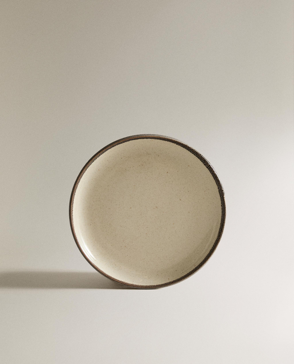 Zara Home тарелка пирожковая из каменной керамики, цвет бежевый, 16.2 см