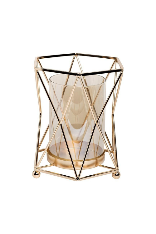 Подсвечник / Подсвечник декоративный / Подсвечник интерьерный / Подсвечник новогодний Garda Decor в металлической подставке