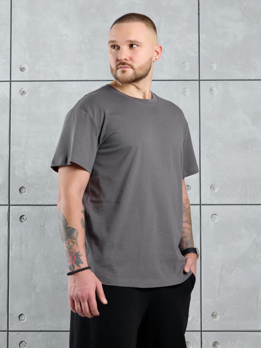 Фуфайка (футболка) мужская Джек-1 Виотекс ГРАФИТОВЫЙ