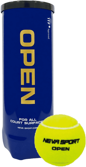 Мячи теннисные Neva Sport Open (3 мяча в банке)