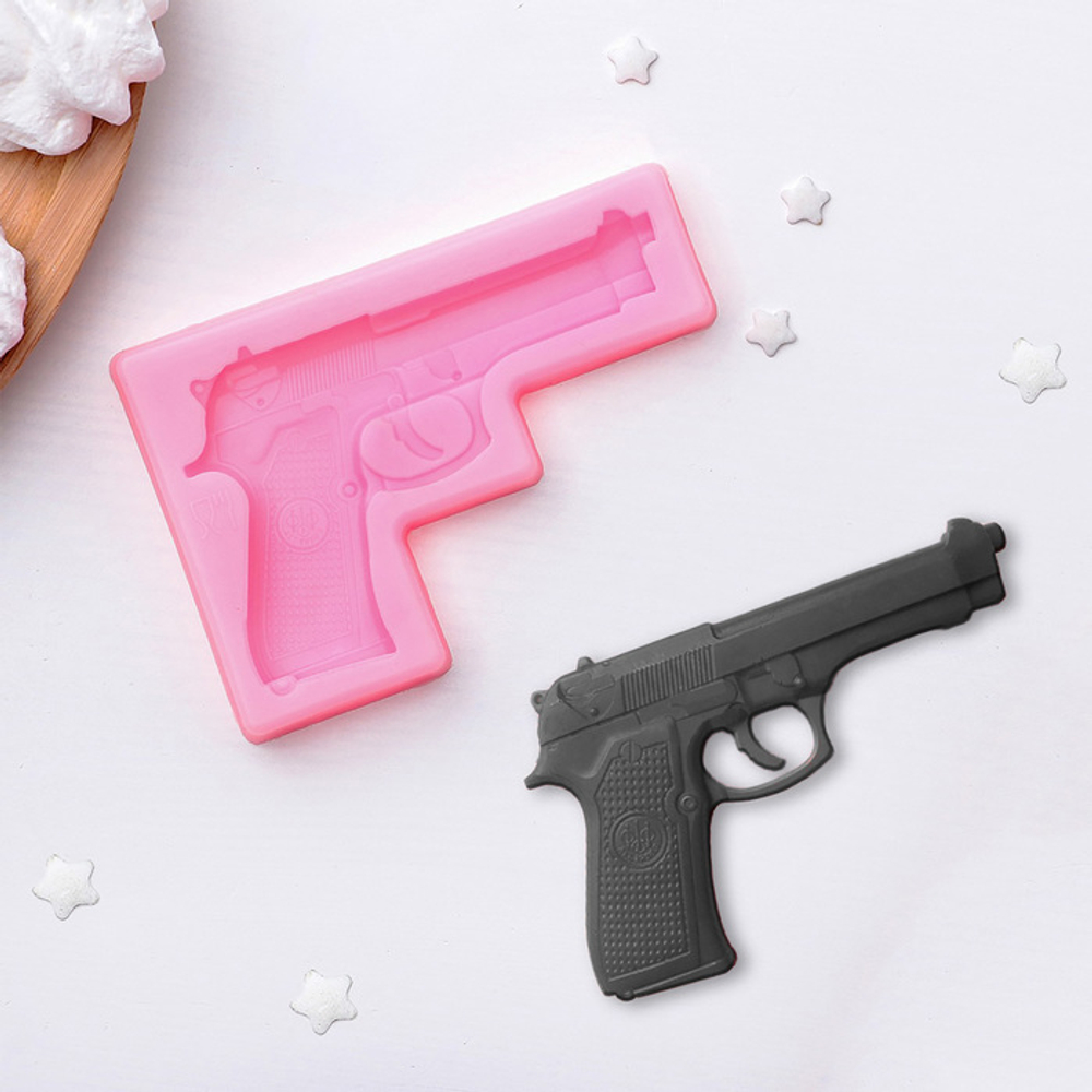 Молд 11х7,5х1 см "Пистолет" для шоколада и мастики