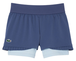 Женские Шорты теннисные Lacoste Ultra Dry Lined Tennis - небесный
