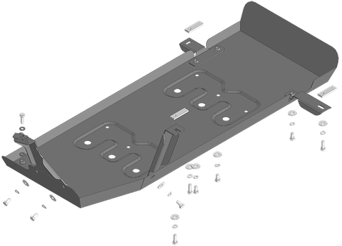 Защита стальная 2 мм бака для Oting Paladin; V=2,0; с 2023 г Motodor.78605