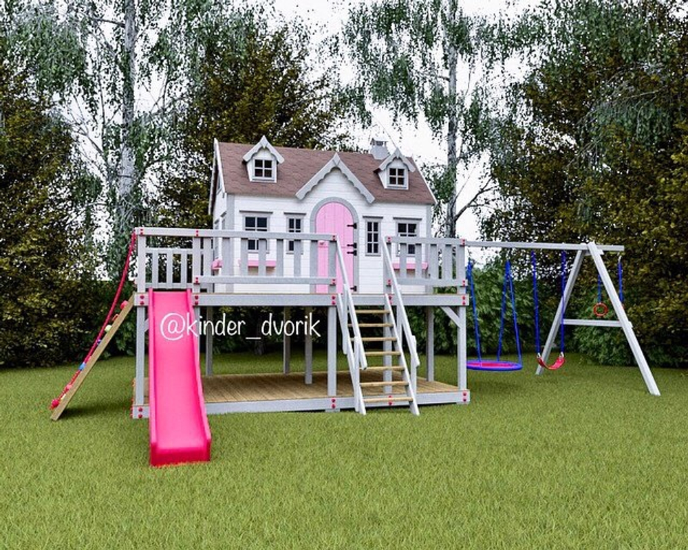 Детский деревянный домик Камилла