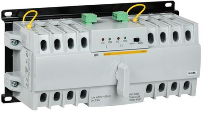 Устройство автоматического ввода резерва модульное АВР-2 LITE 63А KARAT IEK