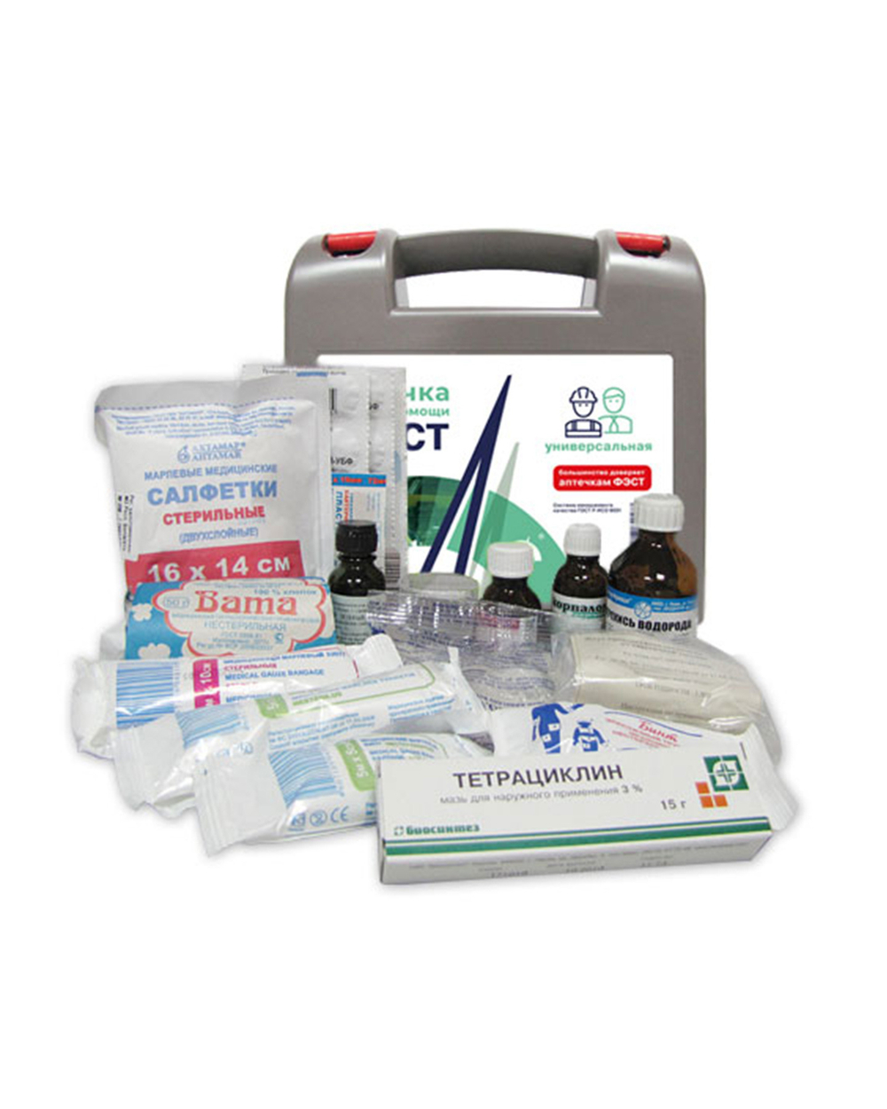 Аптечка ФЭСТ универсальная (футляр-полистирол), арт.1644 (х18)