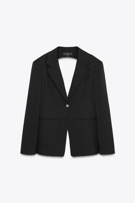 ZARA БЛЕЙЗЕР С ВЫРЕЗОМ СЗАДИ, ЧЕРНЫЙ