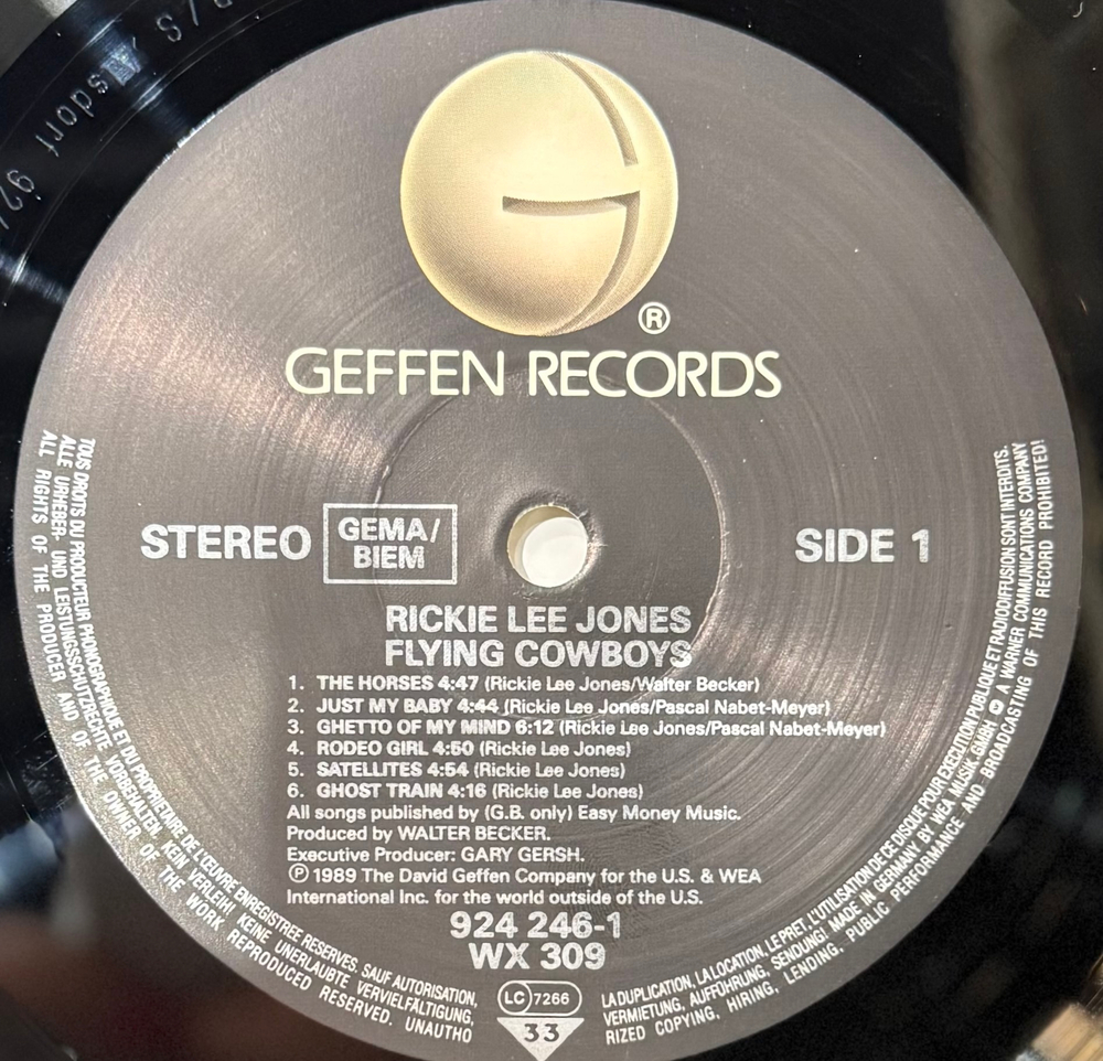 Виниловая пластинка Rickie Lee Jones ‎– Flying Cowboys LP