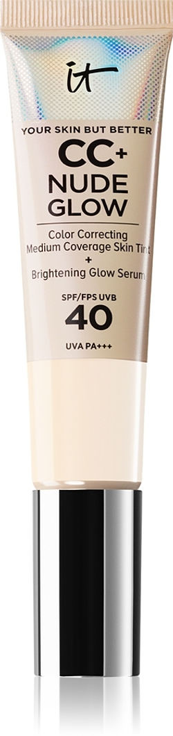 IT Cosmetics Your Skin But Better CC + Nude Glow - Осветляющий тональный крем SPF 40, 32 ml
