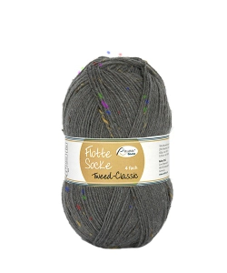 Пряжа Rellana Flotte Socke 4f. Tweed-Classic (1502/Серый агат)