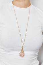 Авоська-подвеска для кристаллов золотистая L