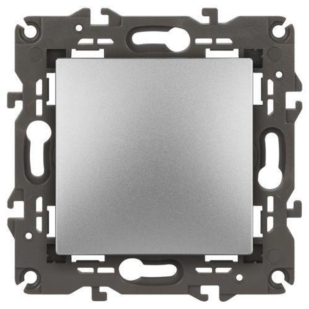 Выключатель 1-кл. СП Elegance 14-1101-03 10А IP20 250В 10AX механизм алюм. Эра Б0034210