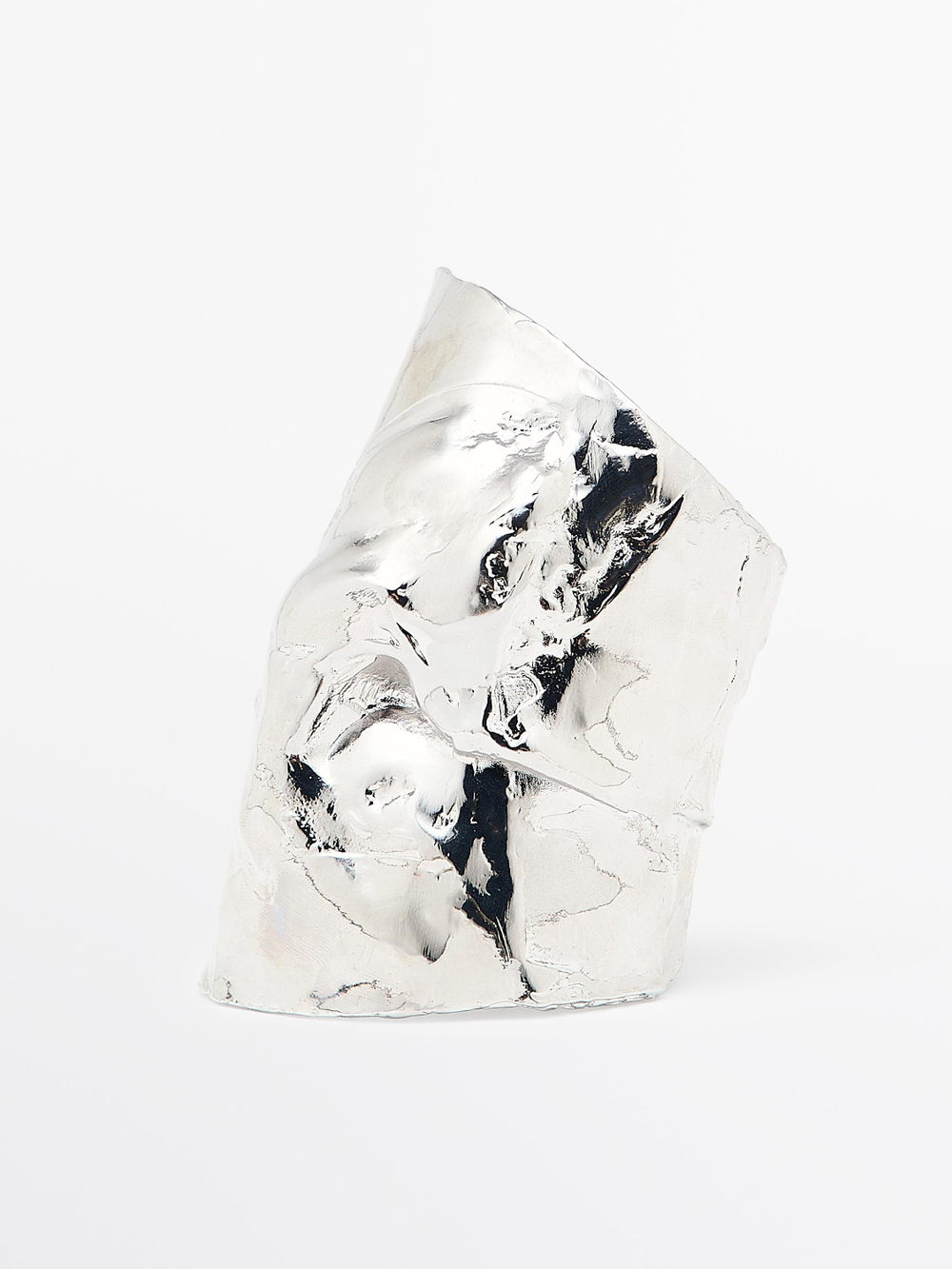 Massimo Dutti Серьги-каффы асимметричной формы, серебряный