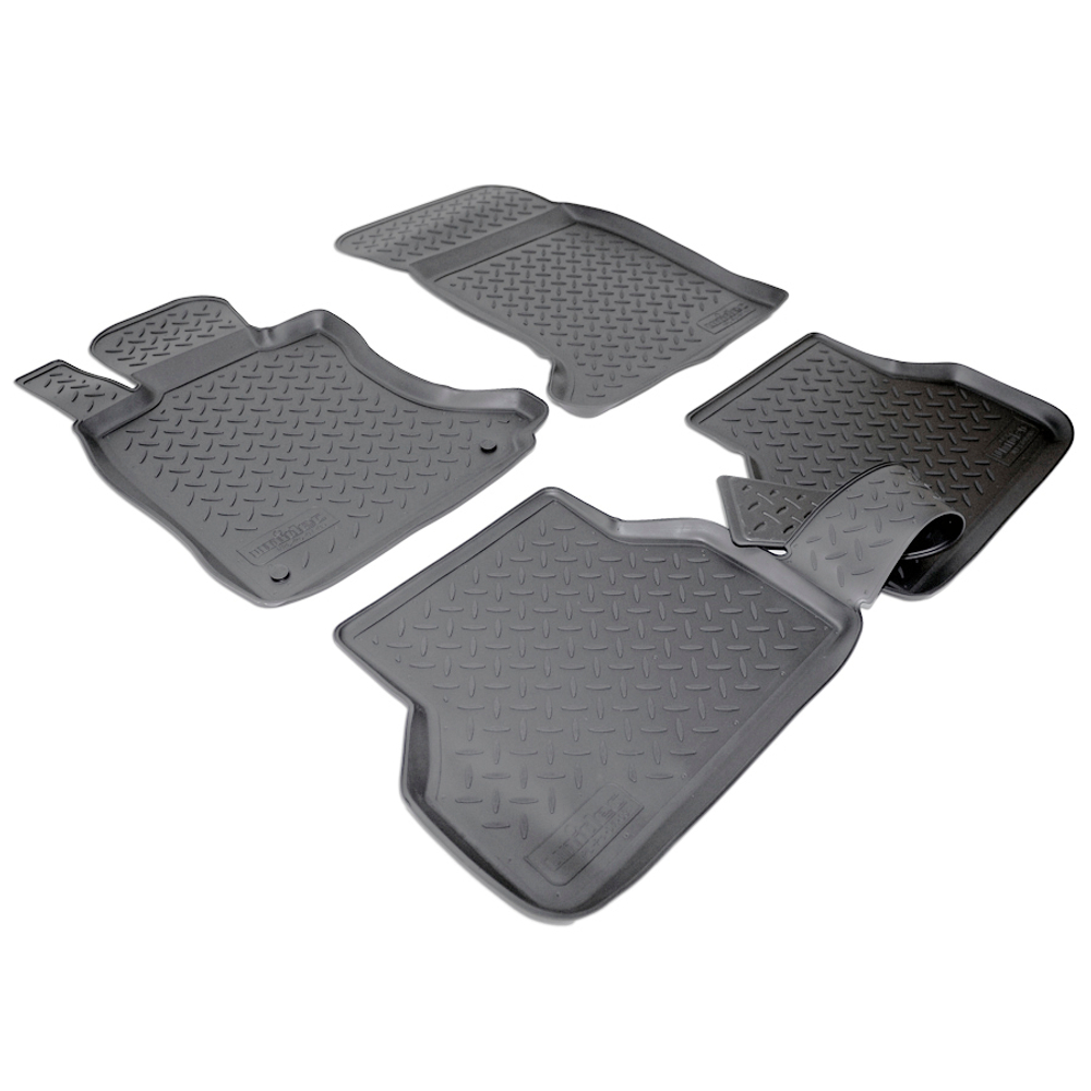 Ковры в салон Norplast/Unidec для BMW 5 в кузове E60 (2003-2010), Черный, арт.NPL-Po-07-03