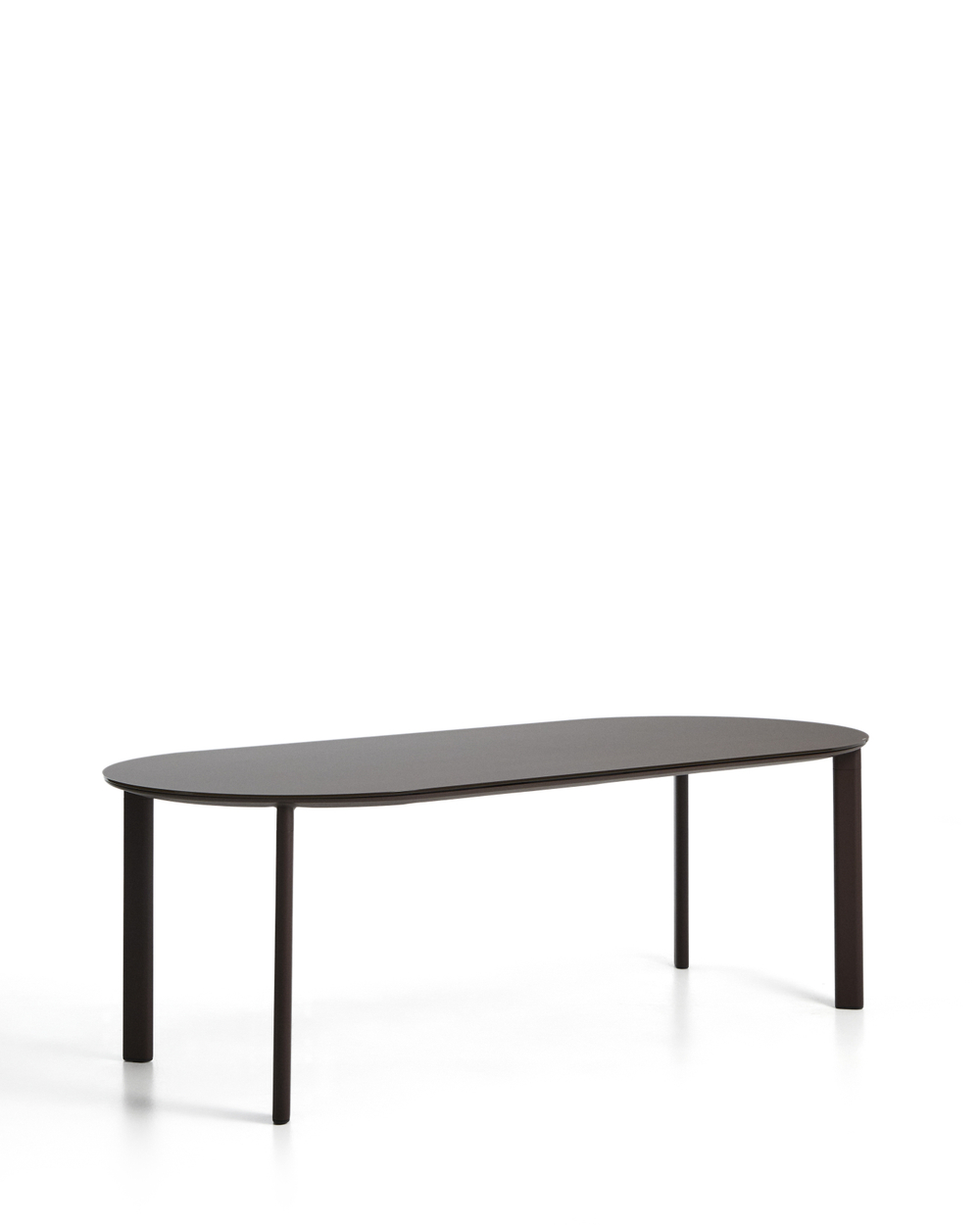 Уличный стол Erice из алюминия и закаленного стекла коричневого цвета, 230 x 100 см