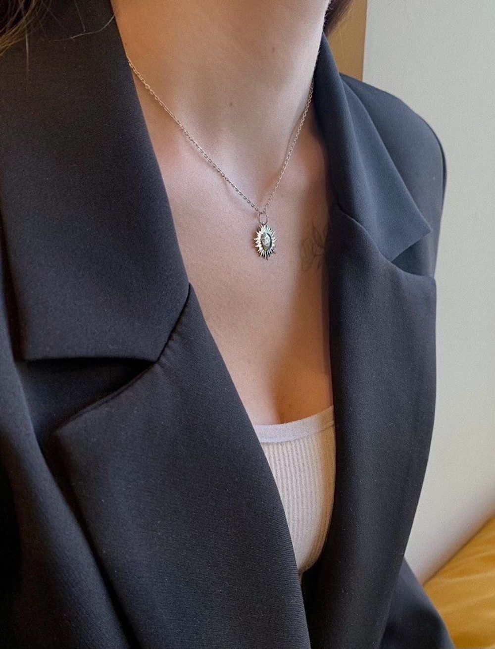 Подвеска Сияй малая родий La Lune