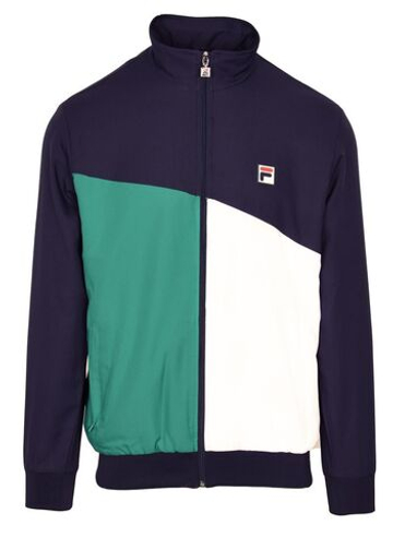Мужская теннисная кофта Fila Marcus - navy/ultramarine green comb