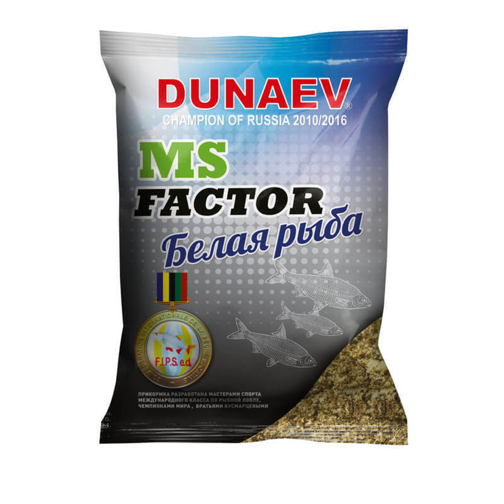 Прикормка "DUNAEV-MS FACTOR" 1кг Белая рыба