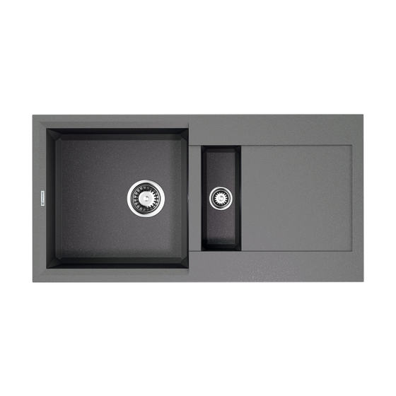 Купить Мойка Omoikiri Sakaime 86-2-GR Tetogranit | Leningrad grey