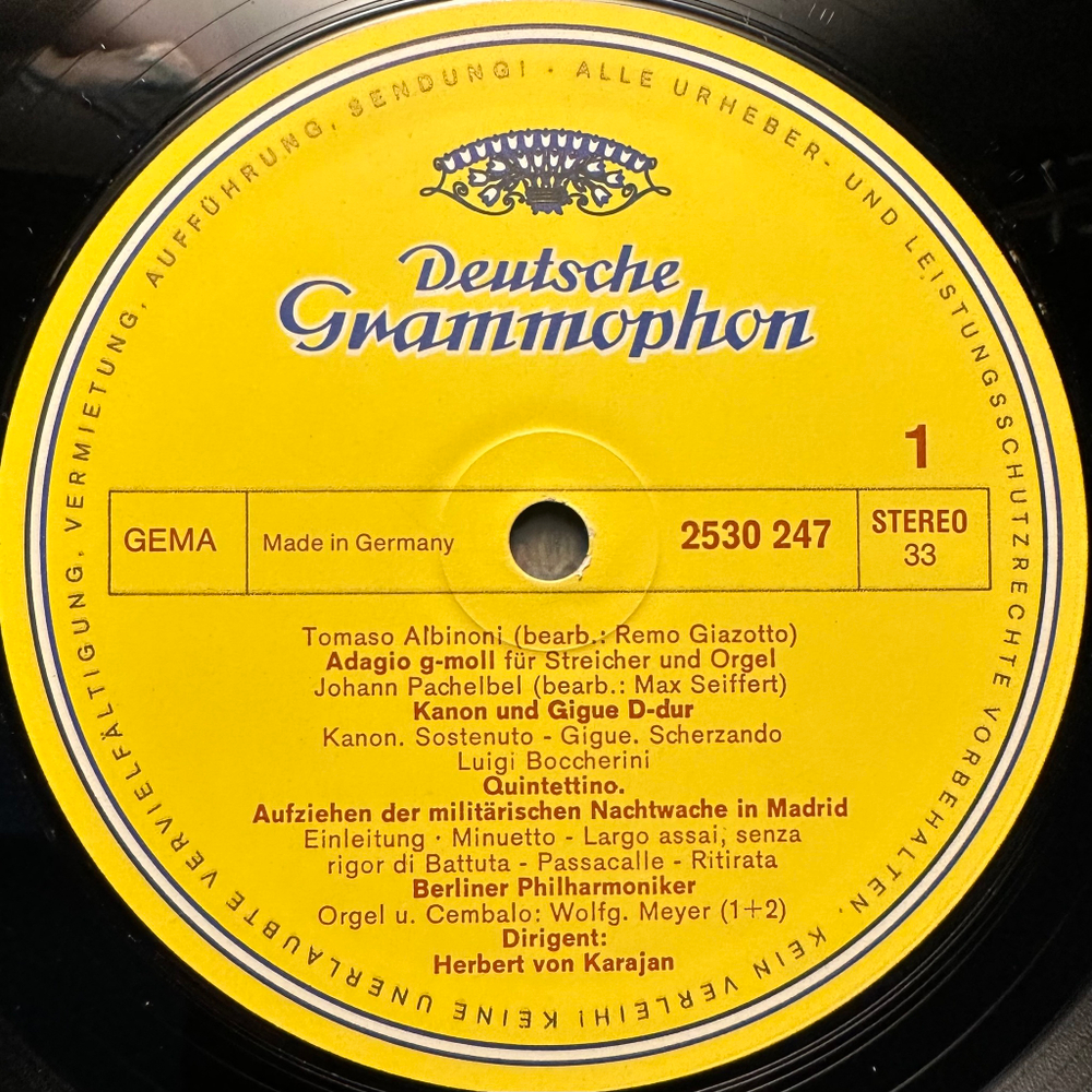 Альбинони, Пахельбель, Боккерини, Респиги - Адажио (Германия 1973г.)