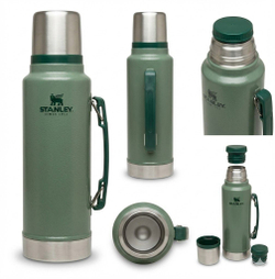 Термос Stanley Classic (1,4 литра), темно-зеленый
