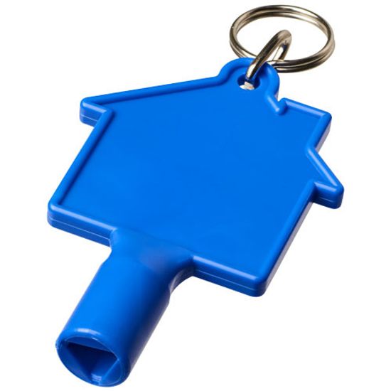 Ключ для счетчиков Maximilian в форме дома с кольцом для брелока