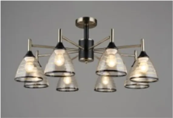 3753/8 AB+BK (1) Люстра (RL)